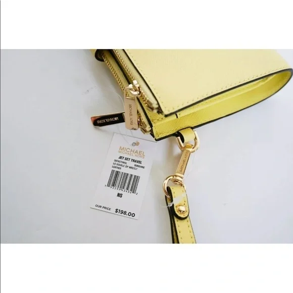 Michael Kors double zip wallet phone case wristlet - Picture 6 of 7